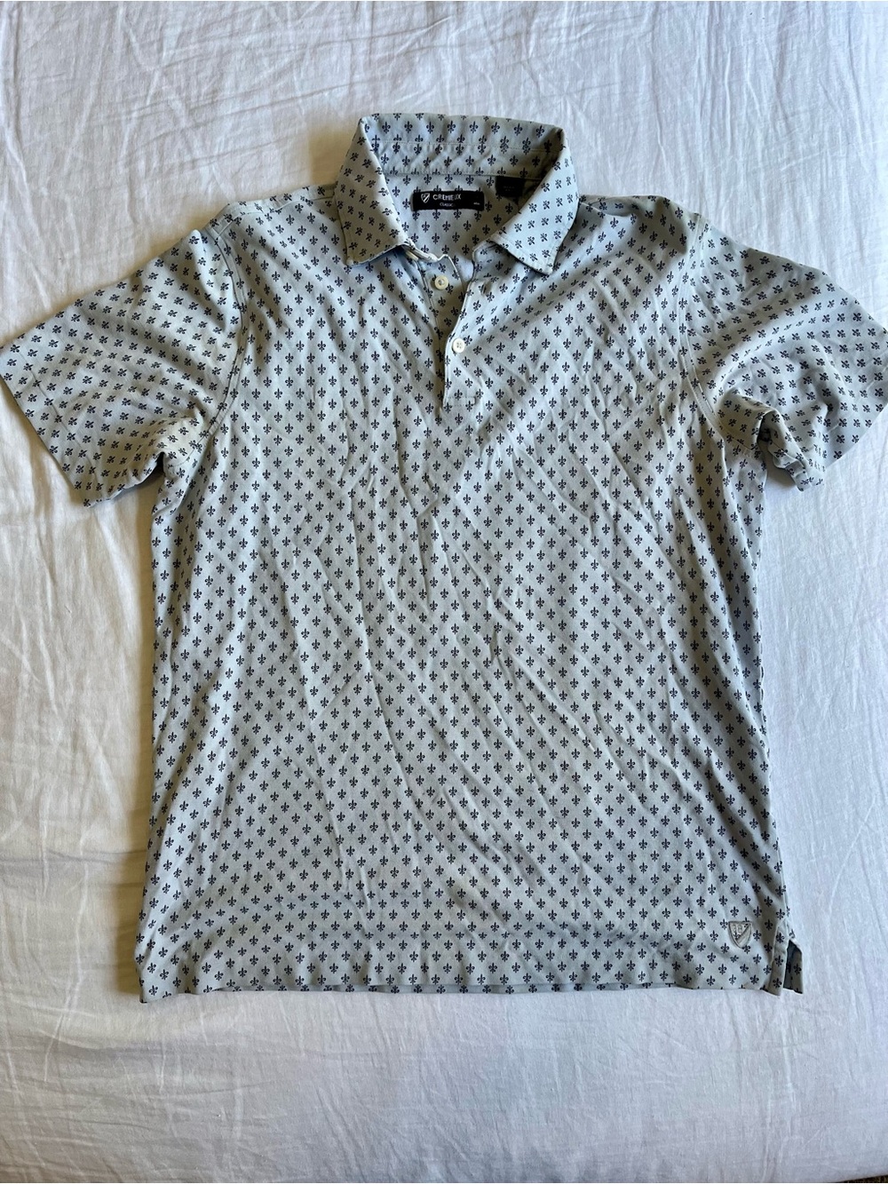 Daniel Cremieux Polo with All over Fluer Pattern